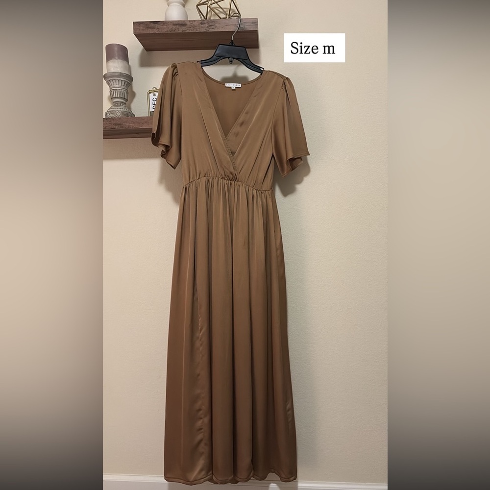 Baltic Born Warm Brown Maxi Dress